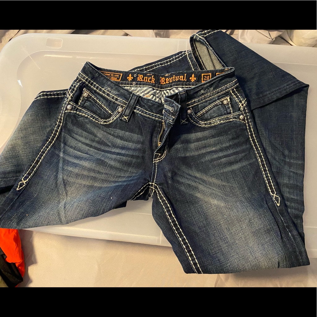 Rock Revival Bootcut Jeans Very Clean Design  No Rips
